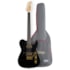 Guitarra Seizi Kabuto Black Gold E/BK Linha Katana Telecaster Branca com Bag