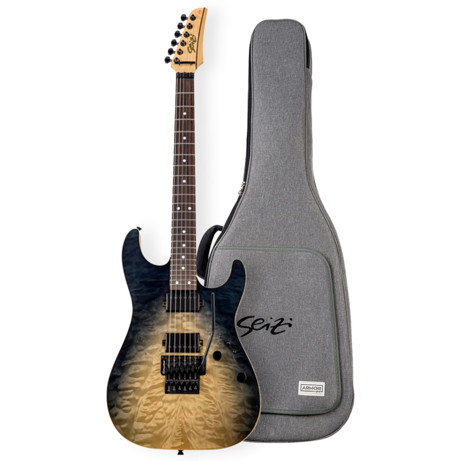 Guitarra Seizi Katana Phantom Floyd Rose Dark Moon C/ Bag Guitarra Seizi Katana Phantom Floyd Rose Dark Moon C/ Bag