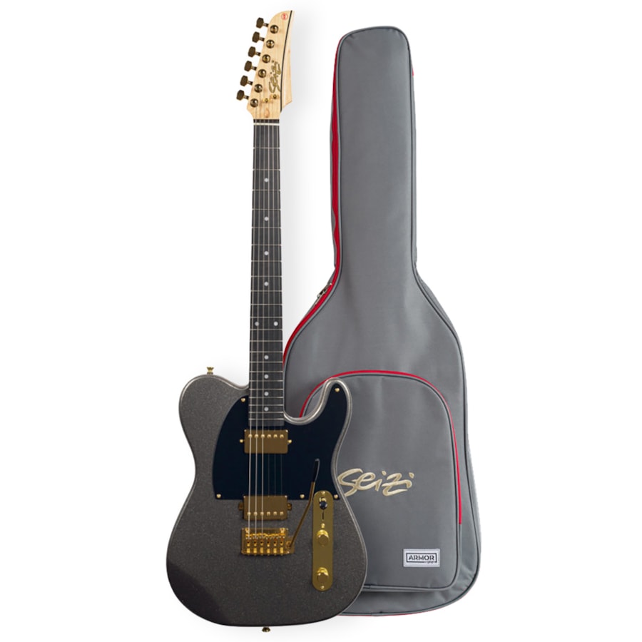 Guitarra Seizi Telecaster Katana Kabuto Space Grey com Bag