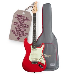 Guitarra Seizi Vintage Shinobi Stratocaster Fiesta Red C/ Bag - AJUDA RS