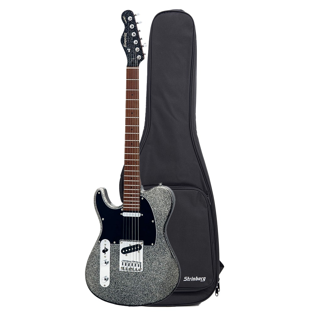 Guitarra Strinberg H250 BLS LH Black Sparkle Telecaster Passiva Canhoto C/ Bag