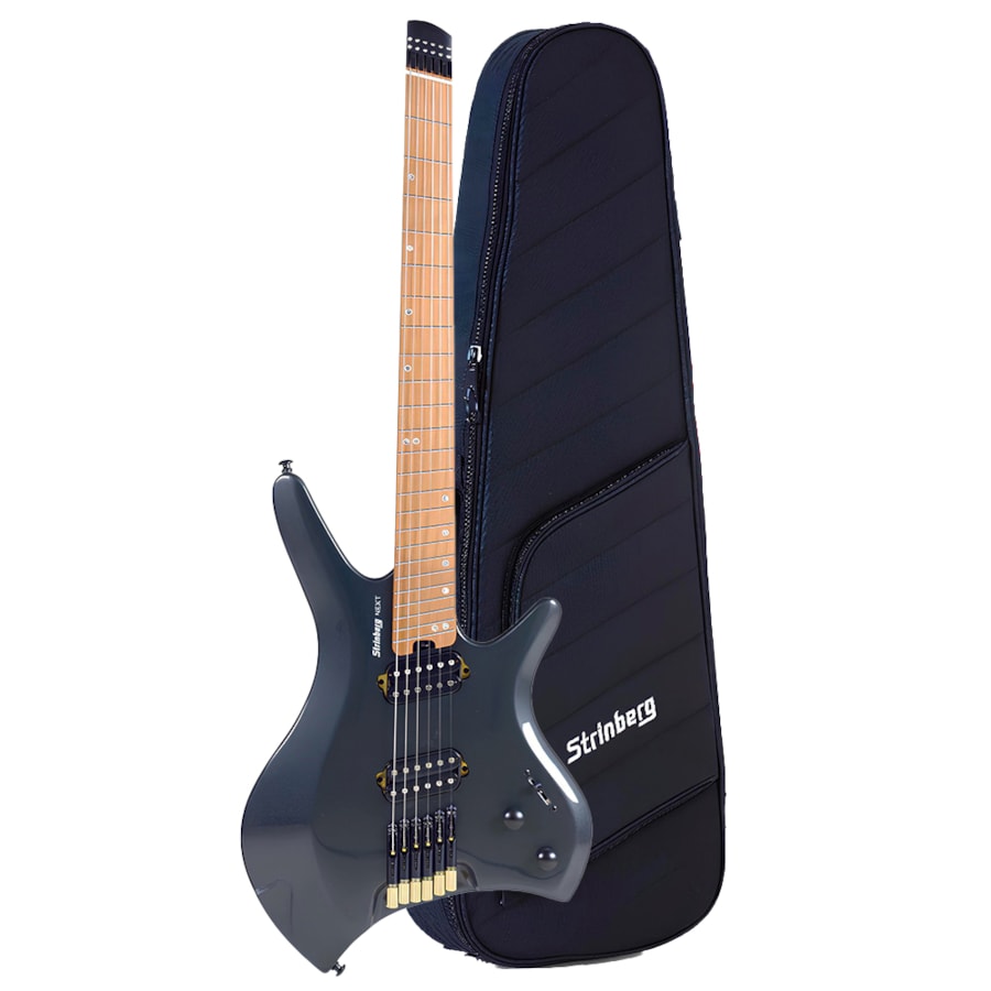 Guitarra Strinberg Headless Next 6 Cordas SHN6 Onix Black C/ Bag