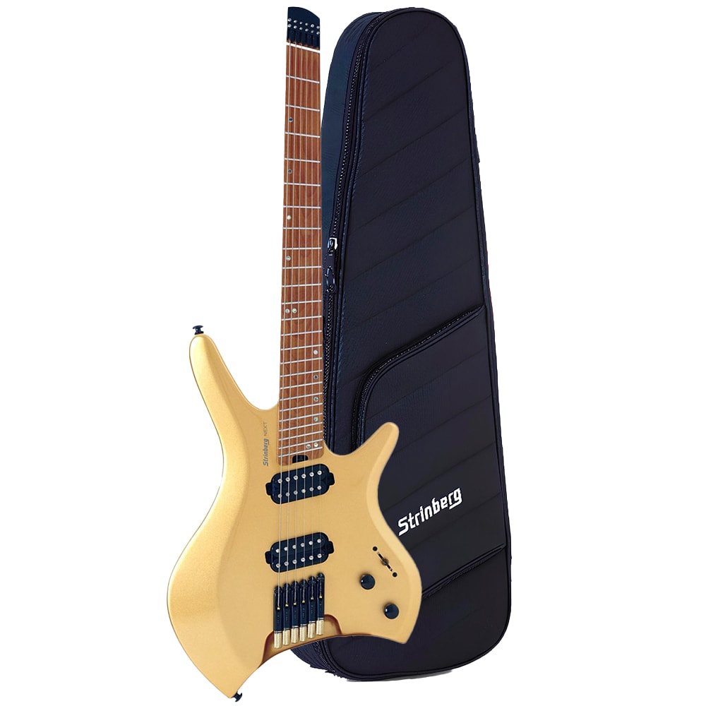 Guitarra Strinberg Headless Next SHN6 Multiscale Gold C/ Bag