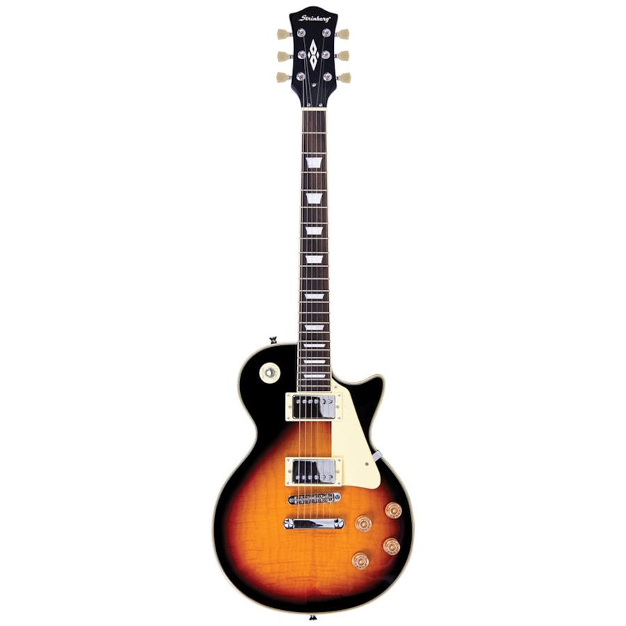 Guitarra Strinberg LPS280 SB LPS Series Les Paul Sunburst c/ Escudo Marfim e Escala Escura Guitarra Strinberg LPS280 SB LPS Series Les Paul Sunburst c/ Escudo Marfim e Escala Escura