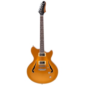Guitarra Tagima Ekosonic GD Gold Semi Acústica Passiva C/ Case