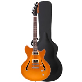 Guitarra Tagima Ekosonic GD Gold Semi Acústica Passiva C/ Case
