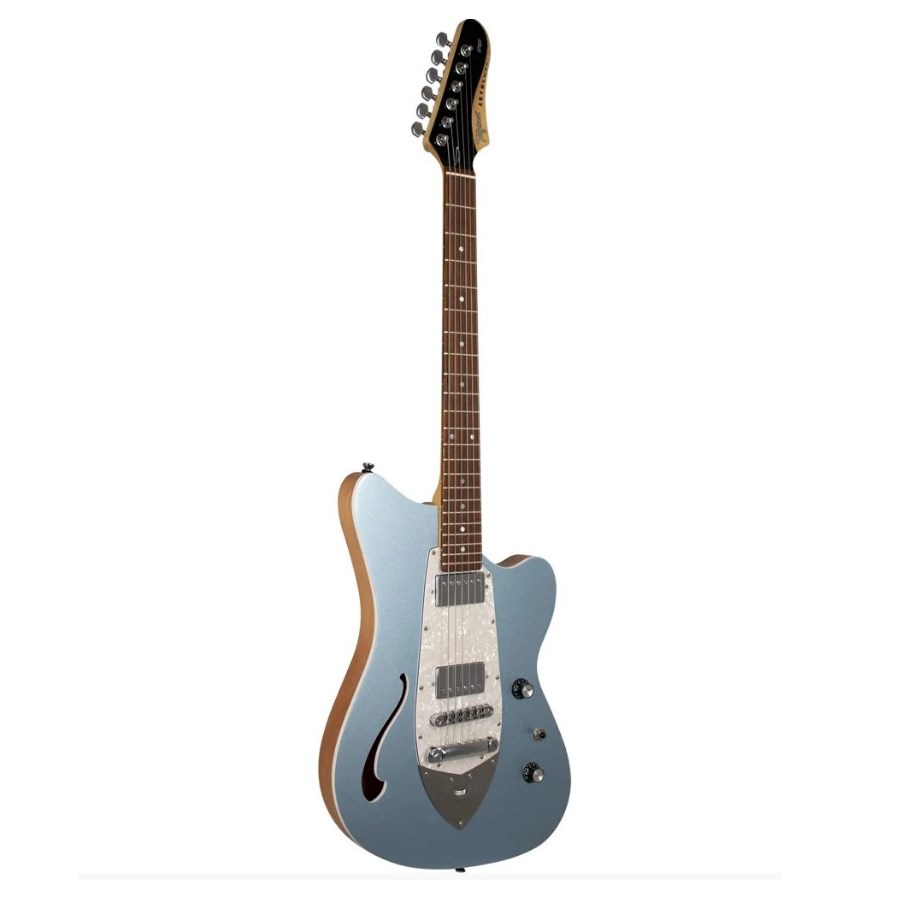 Guitarra Tagima Jet Blues Cosmos LPB E/WH Brazil Series Semiacústica Azul C/ Escala Escura e Escudo Perolado