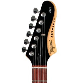 Guitarra Tagima Jet Blues Deluxe NTS E/WH Brazil Series Semiacústica Natural Satin C/ Escudo Branco e Escala Escura