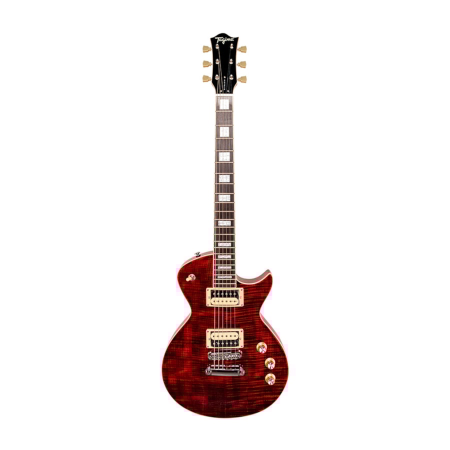 Guitarra Tagima Mirach FL-TRD Transparent Red com Case Guitarra Tagima Mirach FL-TRD Transparent Red com Case