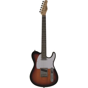 Guitarra Tagima T-550 SB E/WH Classic Series Telecaster Sunburst c/ Escala Escura e Escudo Branco