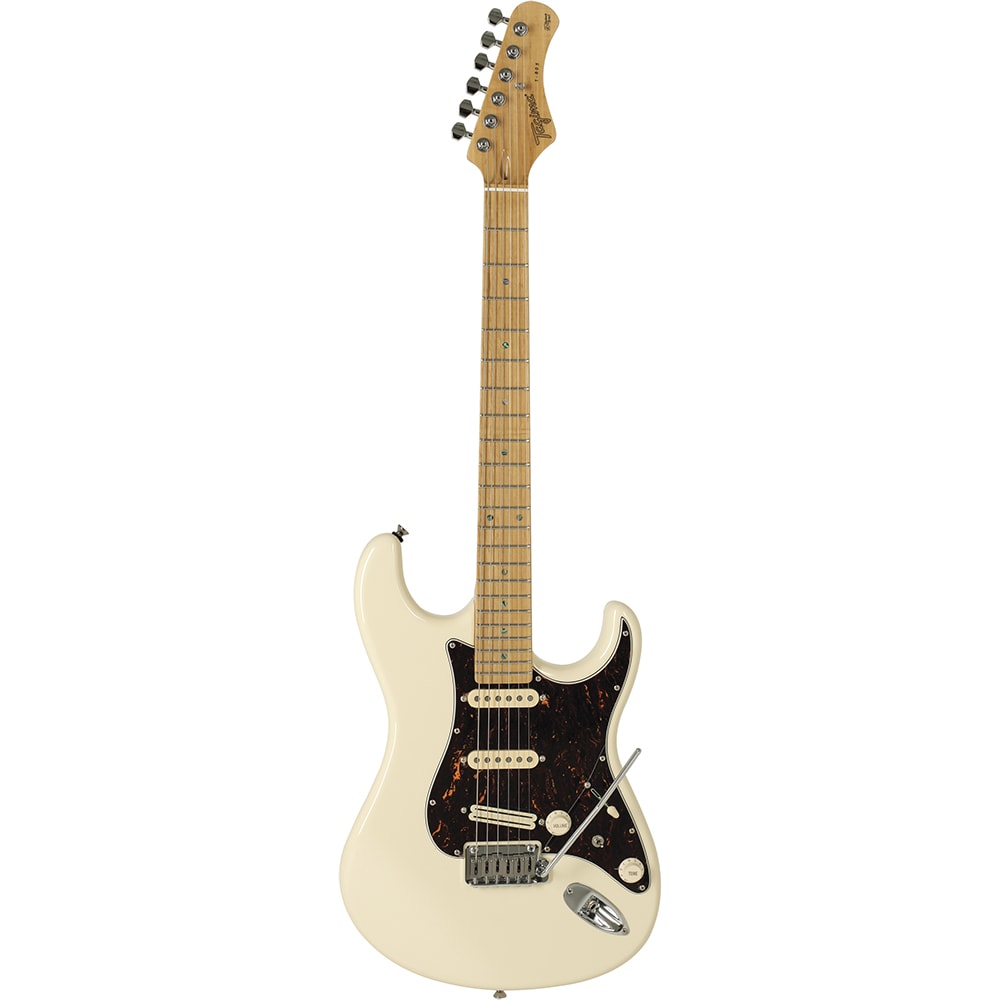 Guitarra Tagima T-805 OWH C/TT Brazil Series Stratocaster Olympic White C/ Escudo Tortoise e Escala Clara