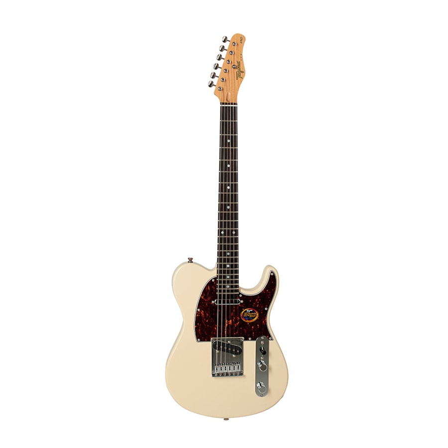 Guitarra Tagima T-910 OWH E/TT Brazil Series Telecaster Olympic White C/ Escudo Tortoise e Escala Escura