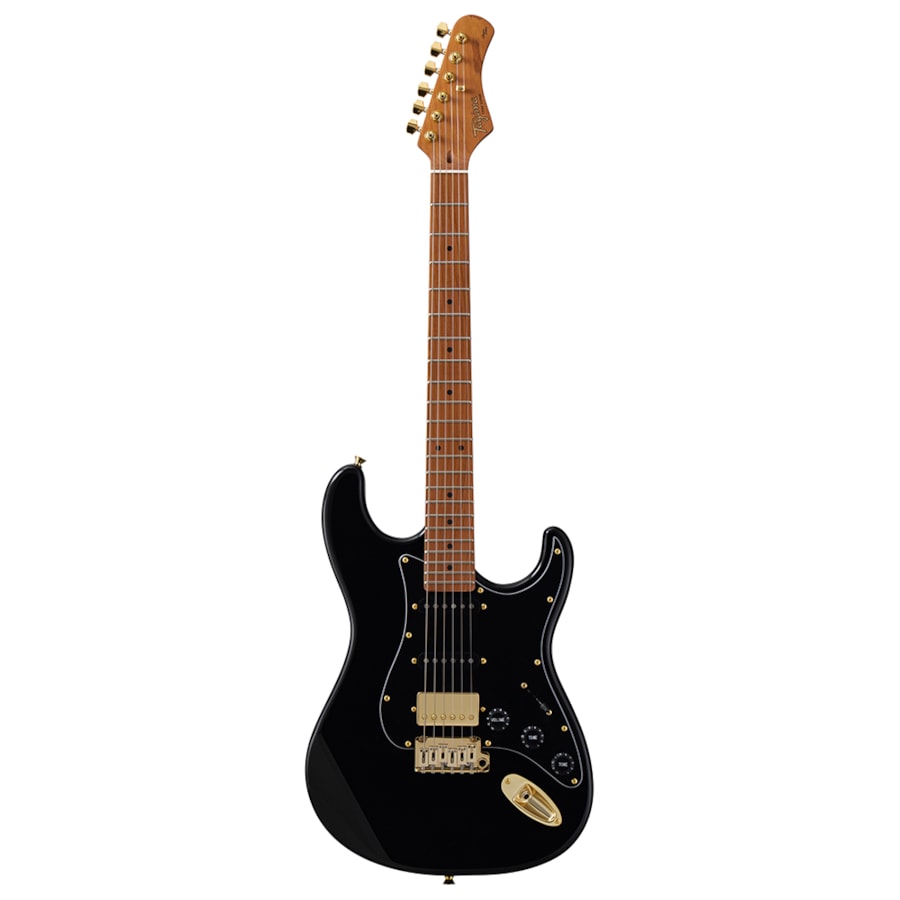 Guitarra Tagima T640 Super BK LF/BK Black Gold Classic Series HSS