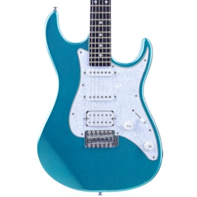 Guitarra Tagima TG-520 MBL E/PW TW Series Stratocaster HSS Metallic Blue C/ Escudo Branco Perolado e Escala Escura