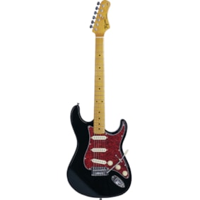 Guitarra Tagima TG-530 BK C/TT TW Series Stratocaster Preta C/ Escudo Tortoise e Escala Clara Guitarra Tagima TG-530 BK C/TT TW Series Stratocaster Preta C/ Escudo Tortoise e Escala Clara