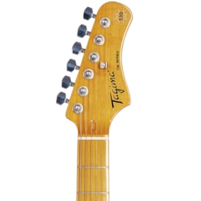 Guitarra Tagima TG-530 MR C/MG TW Series Stratocaster Vermelha C/ Escudo Mint Green e Escala Clara