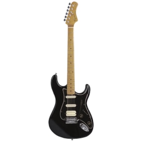 Guitarra Tagima TG-540 BK LF/BK Superstrato Preta HSS