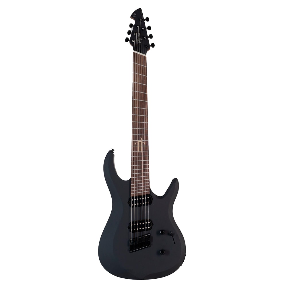 Guitarra Tagima True Range 7 UQ BKS Black Satin Multiscale Superstrato Passiva