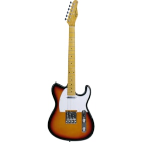 Guitarra Tagima TW-55 SB C/WH TW Series Telecaster Sunburst C/ Escala Clara e Escudo Branco Guitarra Tagima TW-55 SB C/WH TW Series Telecaster Sunburst C/ Escala Clara e Escudo Branco