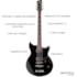 Guitarra Yamaha Revstar RS S20 BL Black Linha Standard Stratocaster C/ Bag