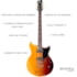 Guitarra Yamaha Revstar RS S20SB Sunset Burst Linha Standard Stratocaster C/ Bag