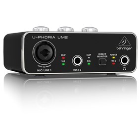 Interface de Áudio Behringer UM2 U-Phoria - 2x2 I/O