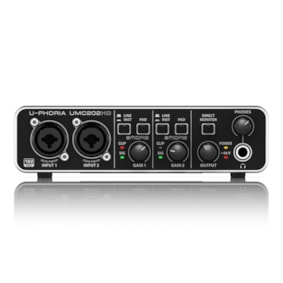 Interface de Áudio Behringer UMC202HD USB MIDI