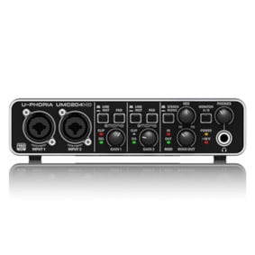Interface de Áudio Behringer UMC204HD USB MIDI Interface de Áudio Behringer UMC204HD USB MIDI