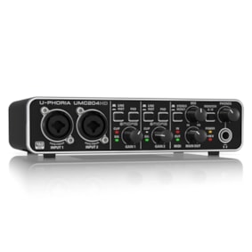 Interface de Áudio Behringer UMC204HD USB MIDI