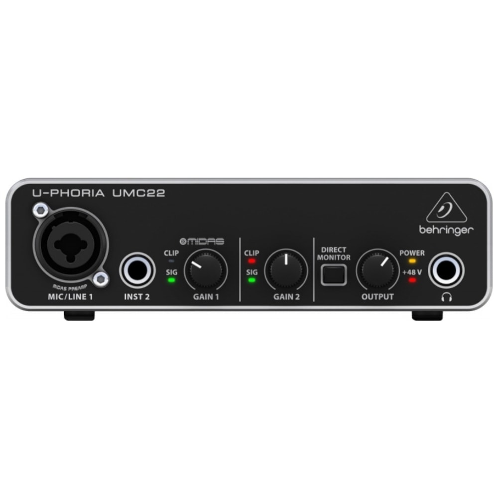 Interface de Áudio Behringer UMC22