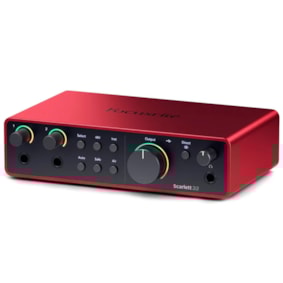 Interface de Áudio Focusrite Scarlett 2i2 4th Gen - 4ª Geração Interface de Áudio Focusrite Scarlett 2i2 4th Gen - 4ª Geração