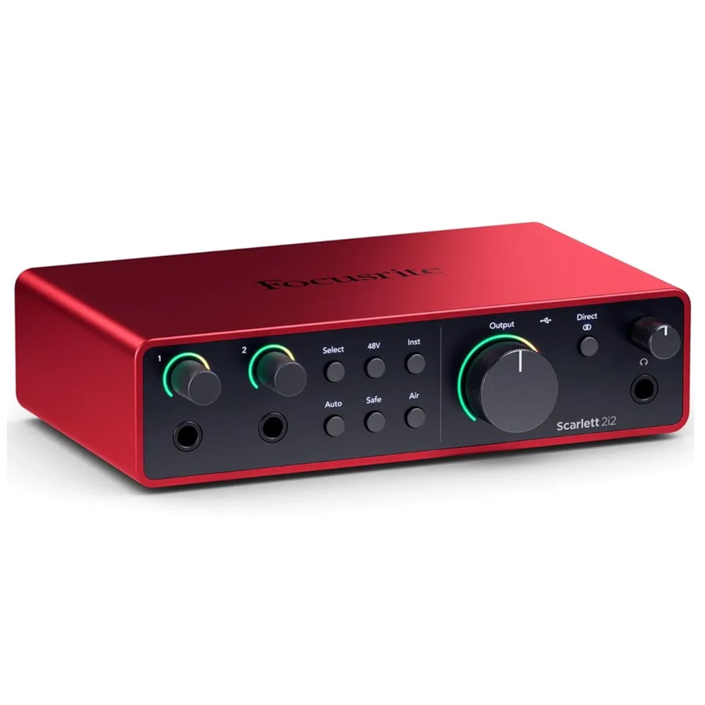 Interface de Áudio Focusrite Scarlett 2i2 4th Gen - 4ª Geração