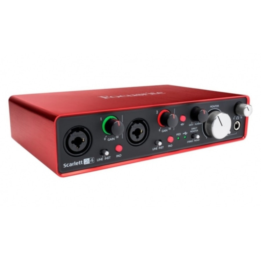 Interface de Áudio Focusrite Scarlett 2I4