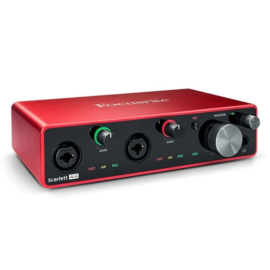 Interface de Áudio Focusrite Scarlett 4i4 3Th - 3ª Geração Interface de Áudio Focusrite Scarlett 4i4 3Th - 3ª Geração