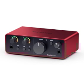 Interface de Áudio Focusrite Scarlett Solo - 4ª Geração Interface de Áudio Focusrite Scarlett Solo - 4ª Geração