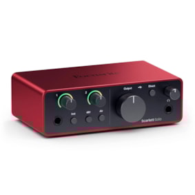 Interface de Áudio Focusrite Scarlett Solo - 4ª Geração Interface de Áudio Focusrite Scarlett Solo - 4ª Geração