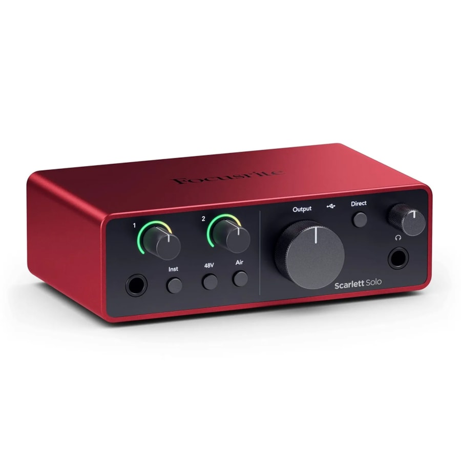 Interface de Áudio Focusrite Scarlett Solo - 4ª Geração Interface de Áudio Focusrite Scarlett Solo - 4ª Geração