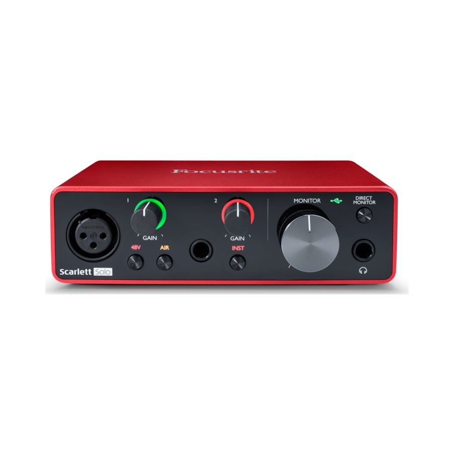 Interface de Áudio Focusrite Scarlett SOLO Interface de Áudio Focusrite Scarlett SOLO
