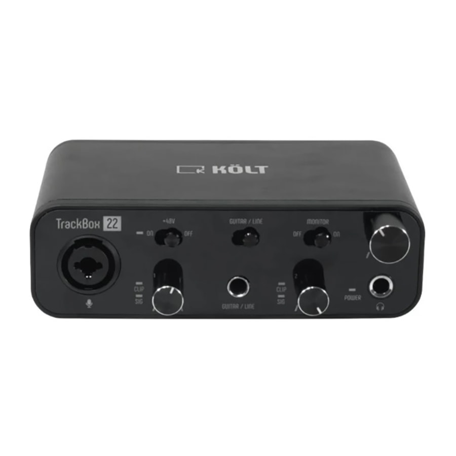 Interface de Áudio Kolt Trackbox 22 de 2 Canais Interface de Áudio Kolt Trackbox 22 de 2 Canais