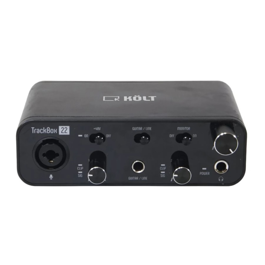 Interface de Áudio MIDI Kolt Trackbox 22 de 2 Canais Interface de Áudio MIDI Kolt Trackbox 22 de 2 Canais