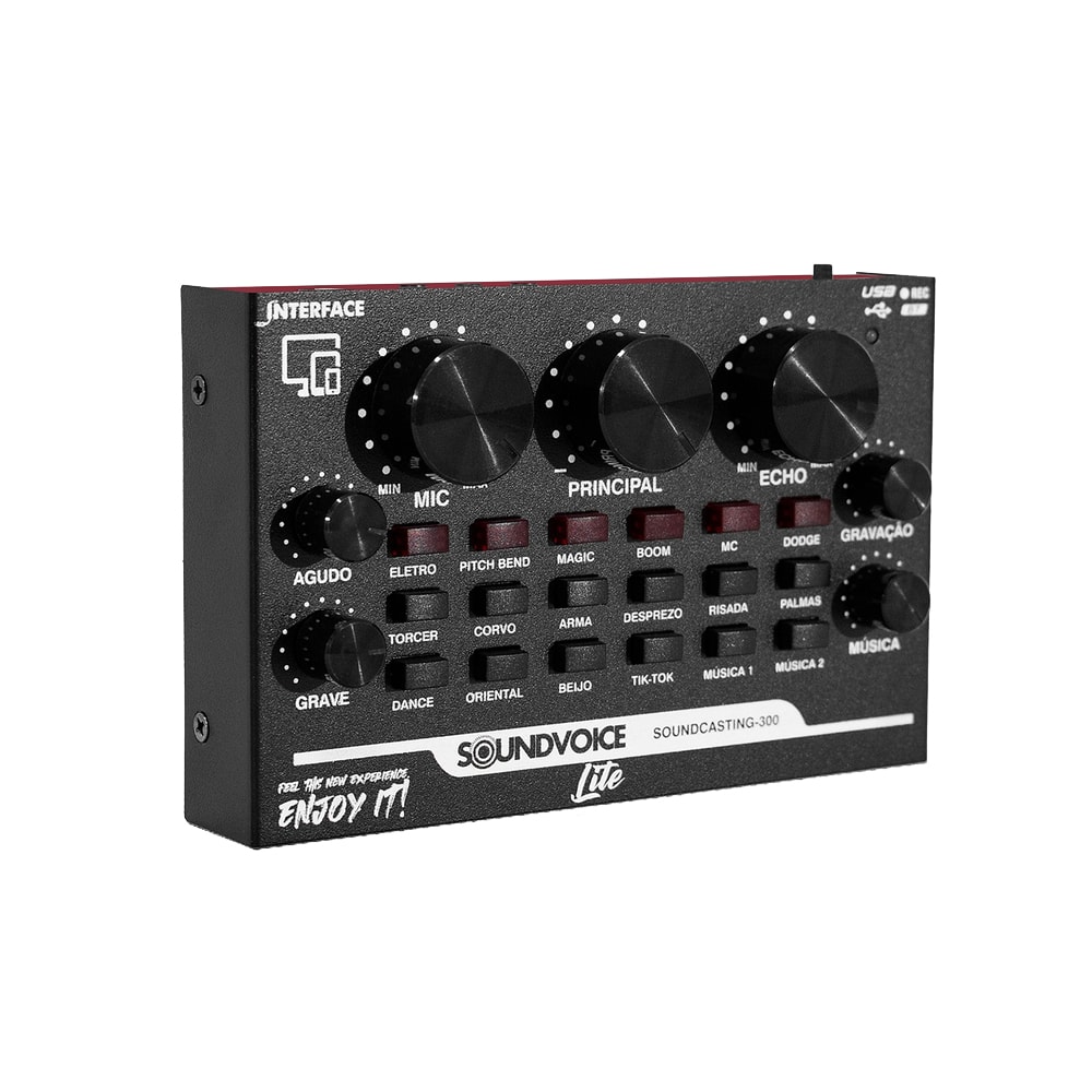 Interface de Audio Soundvoice Soundcast KT-300 KIT Completo