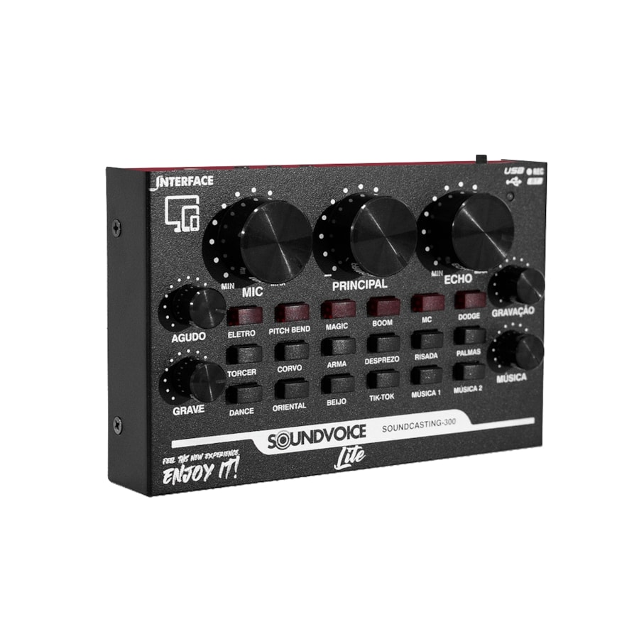 Interface de Audio Soundvoice Soundcast KT-300 KIT Completo Interface de Audio Soundvoice Soundcast KT-300 KIT Completo