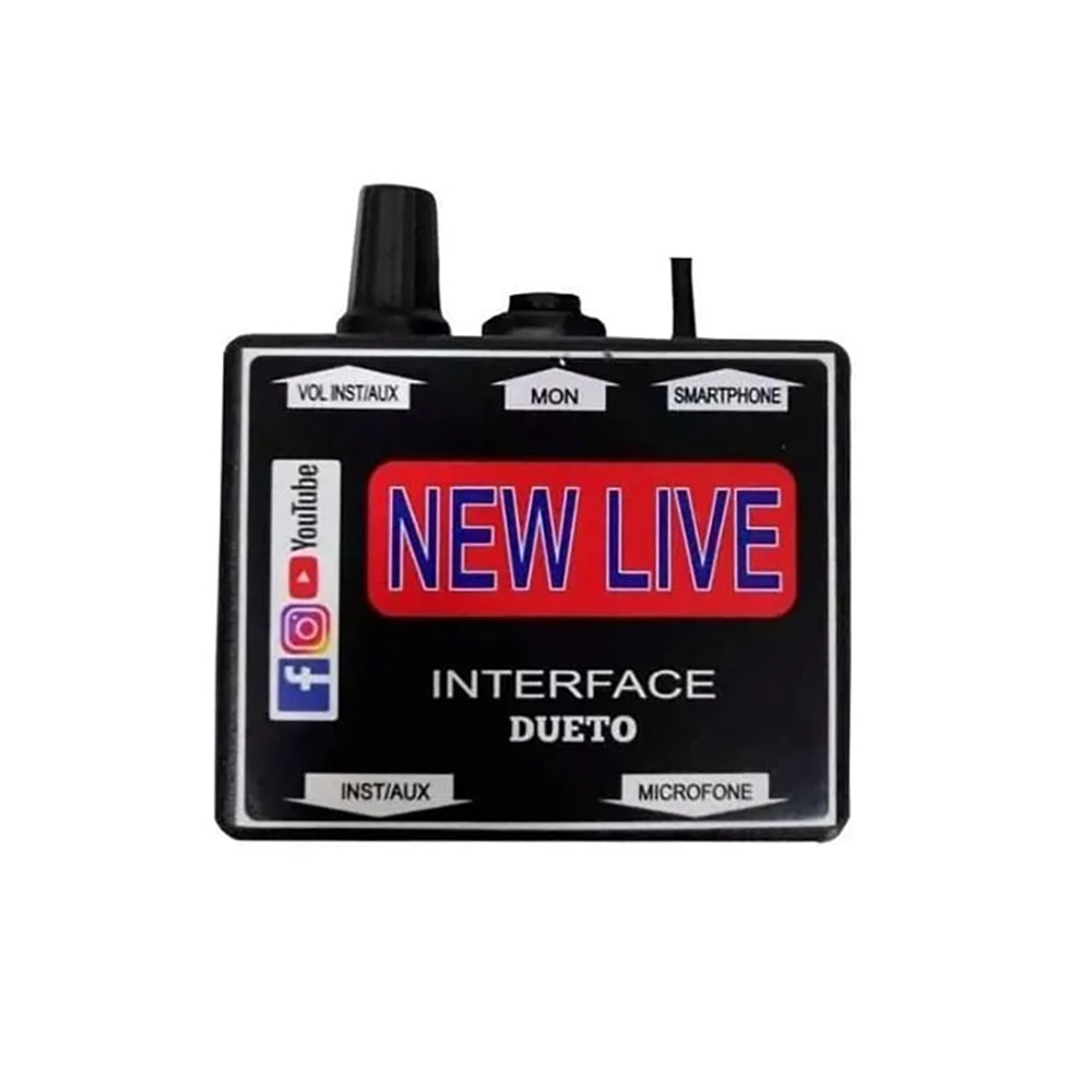 Interface New Live Dueto 2 Canais Para Smartphone