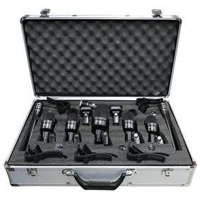 Kit de Microfones para Bateria Kadosh K8 de 8 Peças com Case