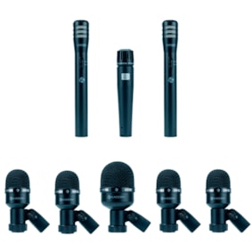 Kit de Microfones Para Bateria Kadosh KMD108 8 Peças Sem Case Kit de Microfones Para Bateria Kadosh KMD108 8 Peças Sem Case