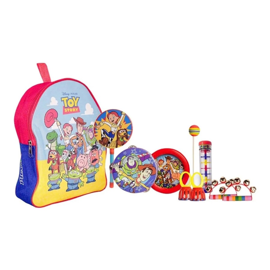 Kit de Percussão Infantil PHX KTS6 Toy Story com 6 Instrumentos e Estojo