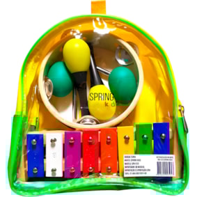 Kit De Percussão Infantil Spanking Kids SPK010 Com 6 Peças
