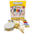 Kit de Percussão Infantil Turbinho BR-7 Bandinha Ritmica 8 Instrumentos 