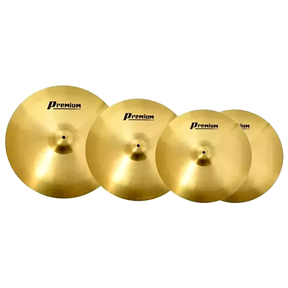 Kit Pratos Zeus Beginner Latão Set C com 14/16/20+Bag - Akustica