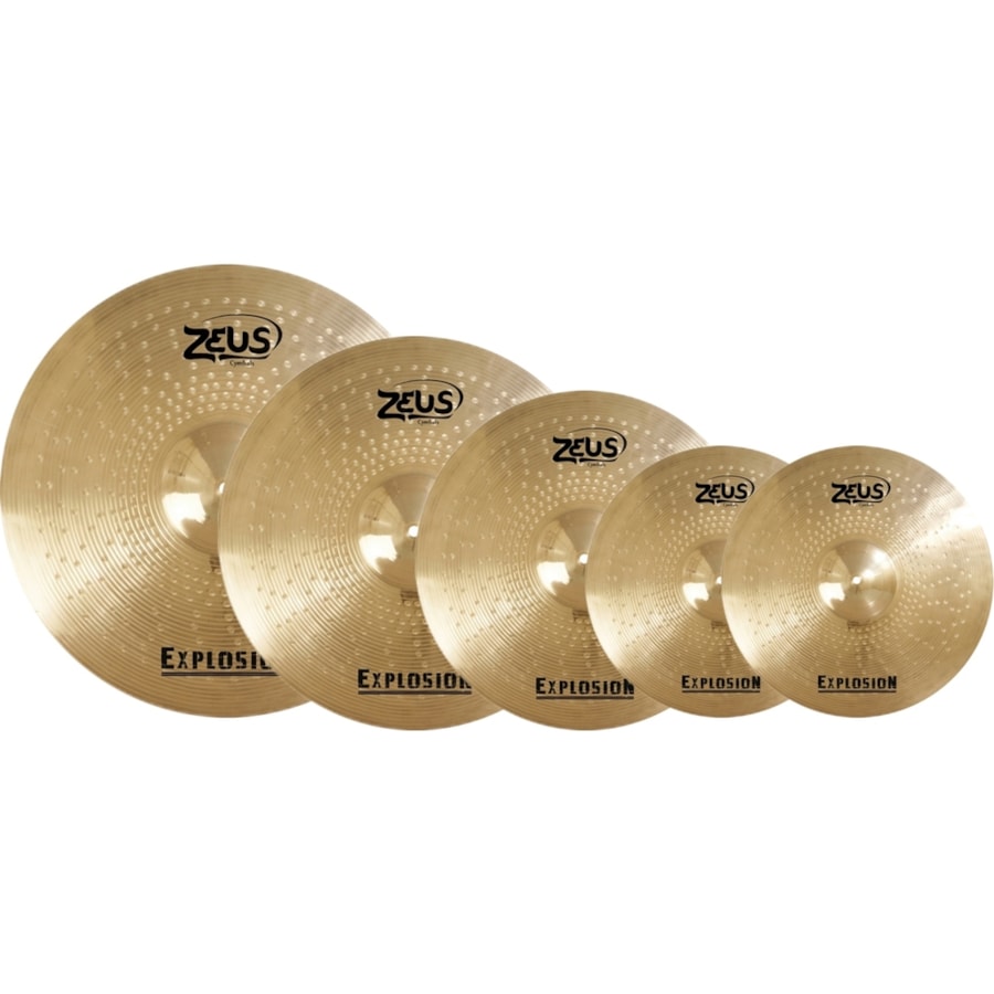 Kit de Pratos Zeus Explosion Set c/ 14, 16, 18 e 20 Polegadas